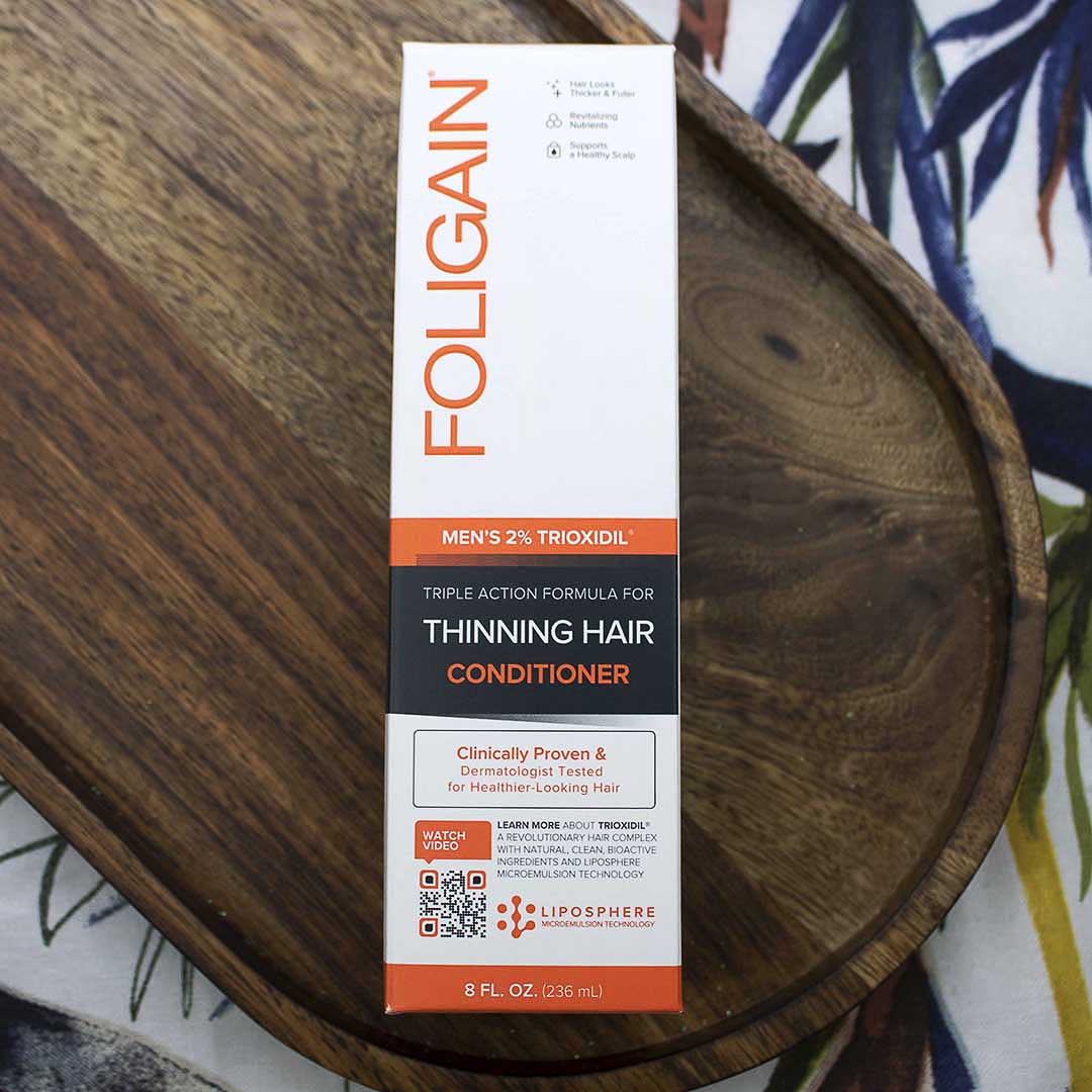 FOLIGAIN Triple Action Conditioner For Thinning Hair For Men with 2% Trioxidil - 236ml
