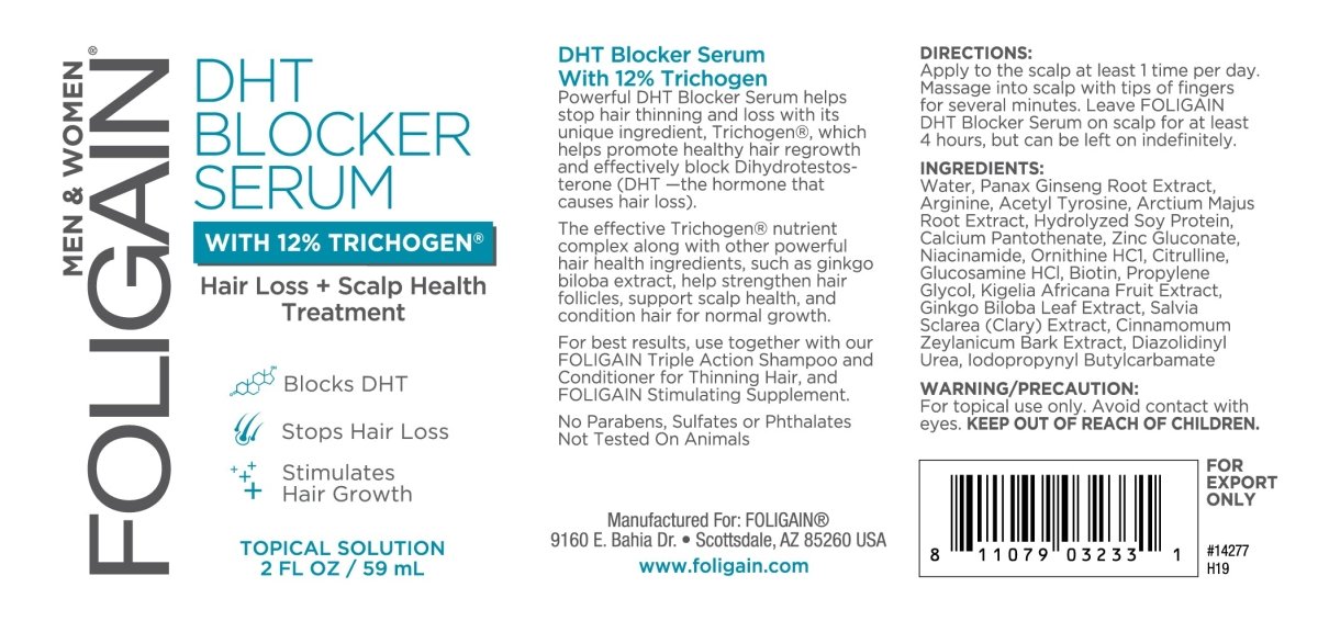 FOLIGAIN Hair Regrowth DHT Blocker Serum with 12% Trichogen - HairoFOLIGAIN14277