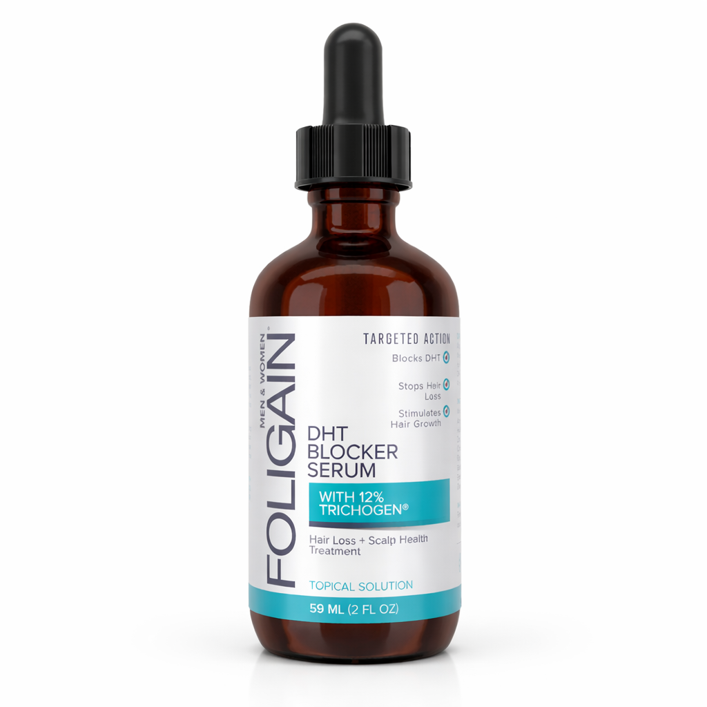 FOLIGAIN Hair Regrowth DHT Blocker Serum with 12% Trichogen