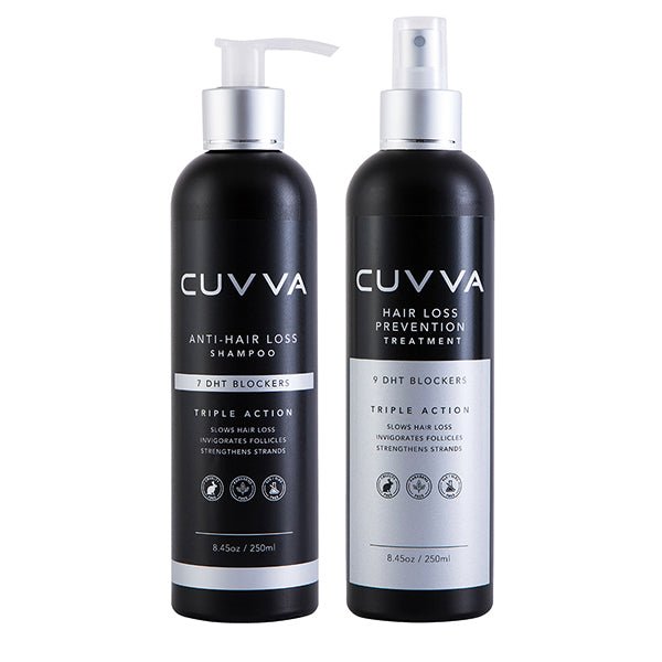 CUVVA Hair Loss Prevention Treatment & Shampoo Combo (2 x 250ml) - HairoCUVVACOCV001