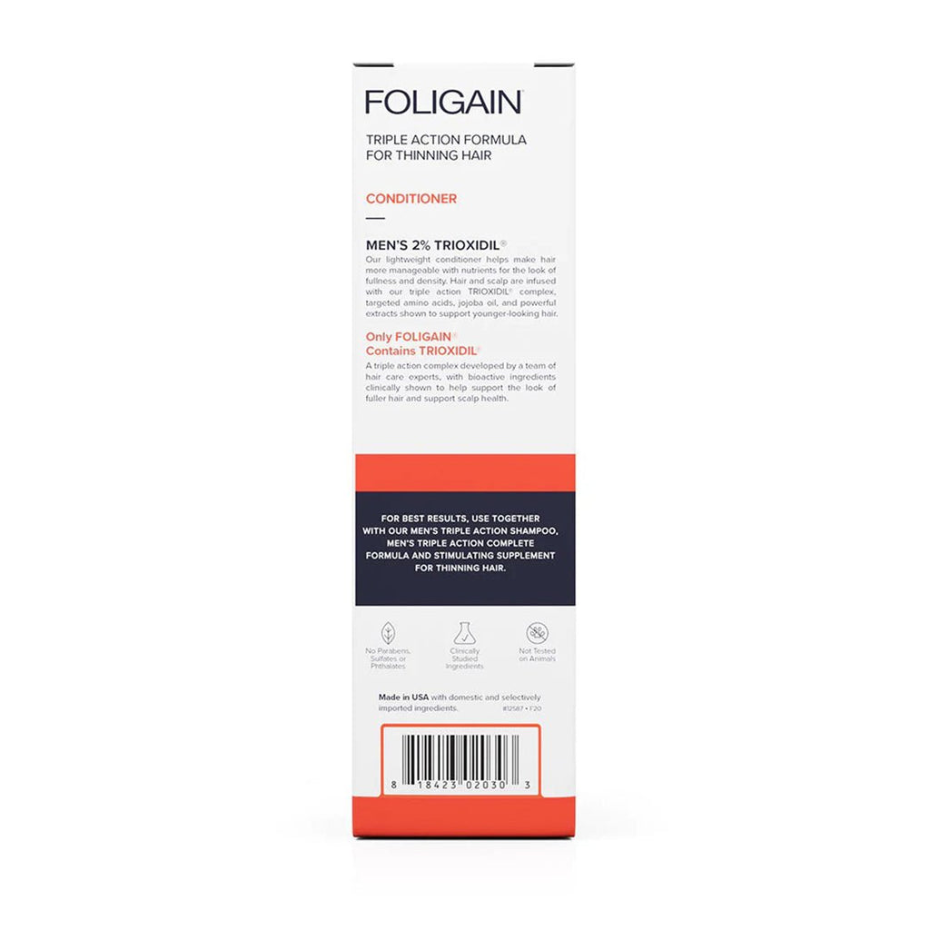 FOLIGAIN Triple Action Conditioner For Thinning Hair For Men with 2% Trioxidil - 236ml - HairoFOLIGAIN12587
