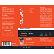 FOLIGAIN Triple Action Shampoo For Thinning Hair For Men with 2% Trioxidil 473ml