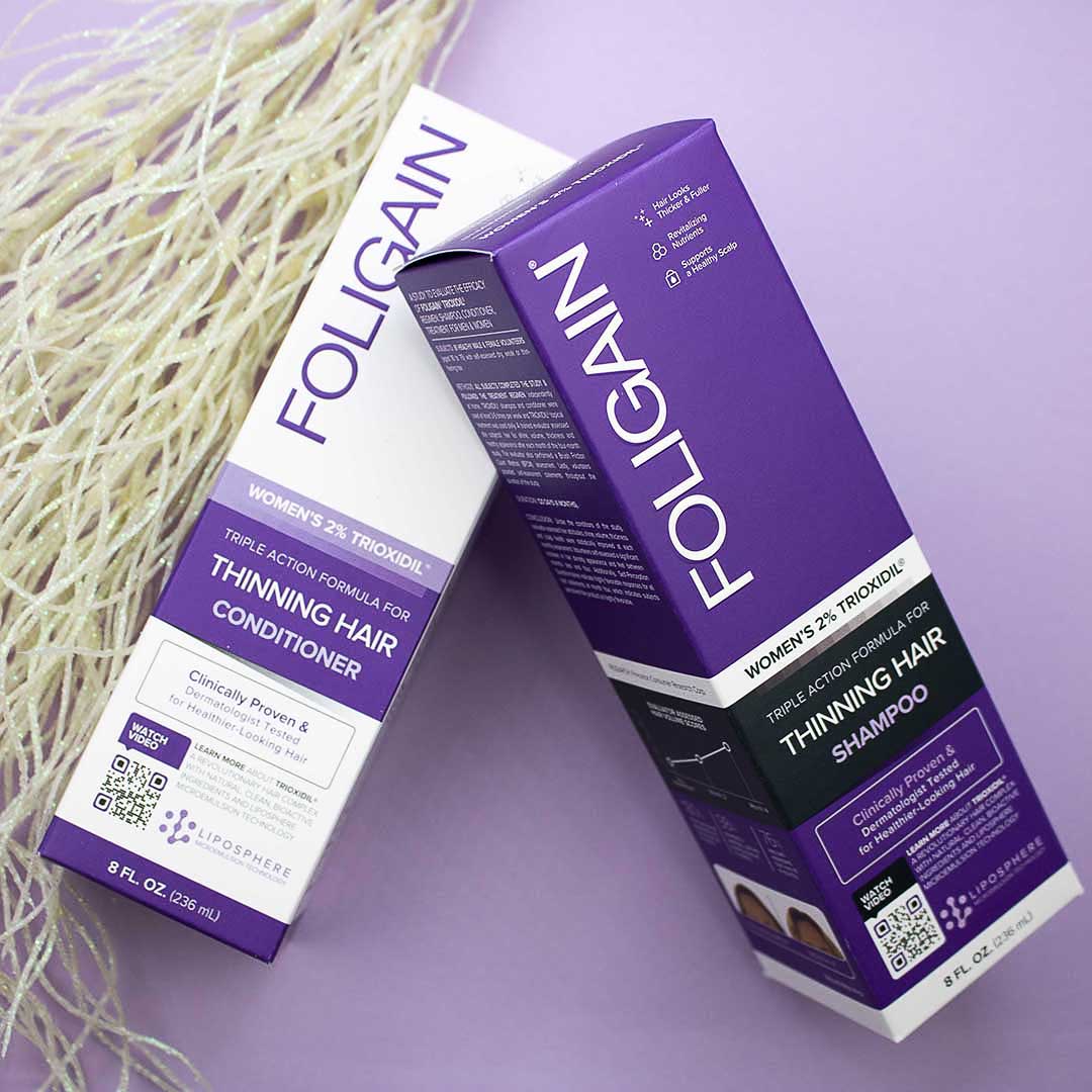 FOLIGAIN Triple Action Shampoo For Thinning Hair For Women with 2% Trioxidil - 236ml - HairoFOLIGAIN12590