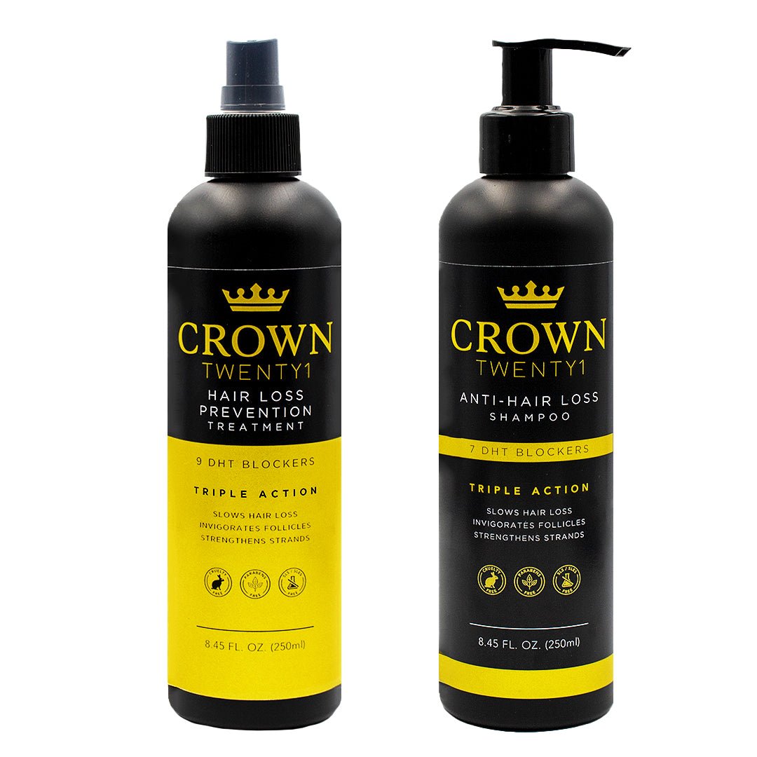 Crown Twenty1 Hair Loss Prevention Treatment & Shampoo Combo (2 x 250ml) - HairoCROWN TWENTY 1COCR101