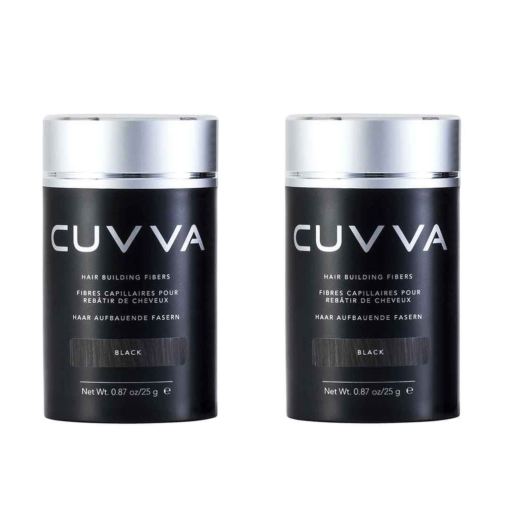 Cuvva Hair Fibers for Hair Loss & Balding Hair - 2 x 25g