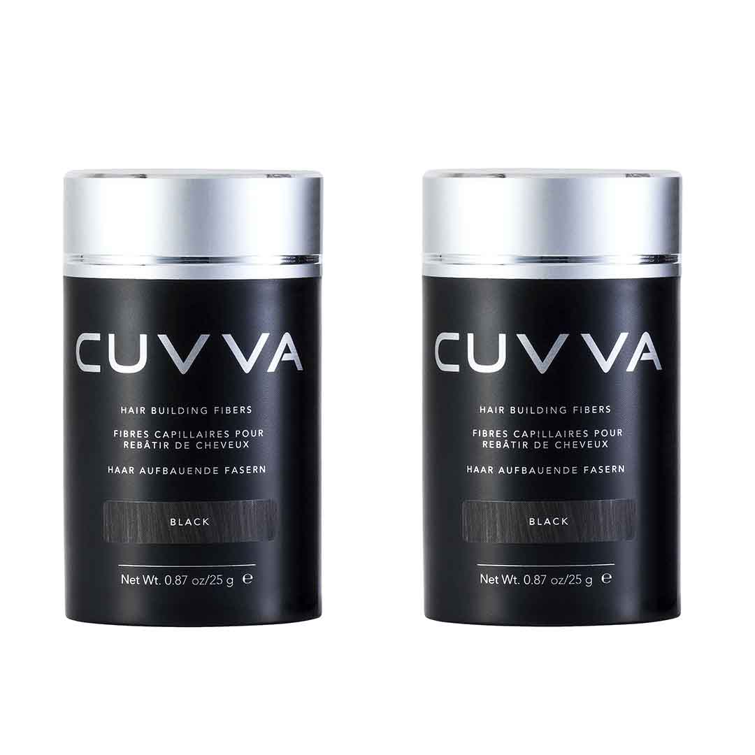 Cuvva Hair Fibers for Hair Loss & Balding Hair - 2 x 25g