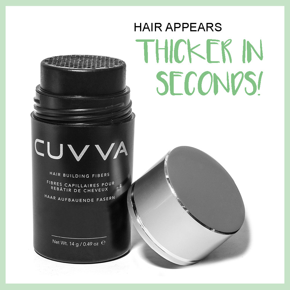 Cuvva Hair Fibers for Hair Loss & Balding Hair - 2 x 25g